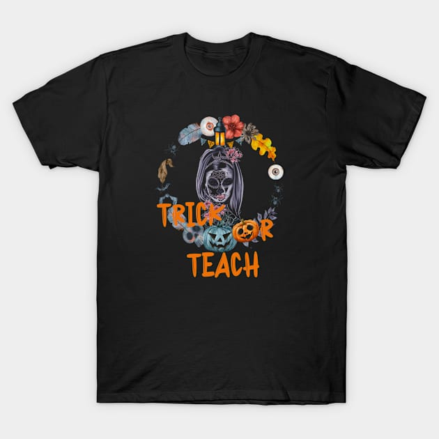 Halloween, Trick or Teach, Women T-Shirt by KZK101